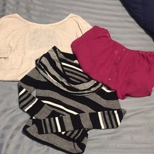 Three pack of cute tops